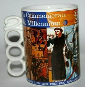 Millennium Time Line Ashdale Keramik 2000 Kaffeebecher zum Gedenken an Millennium - Bild 1 von 7