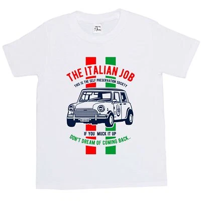 1Tee Kids Boys The Italian Job, Mini Cooper T-Shirt