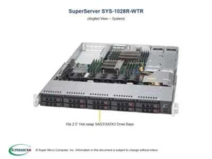 ✅*Authorized Partner*Supermicro SYS-1028R-WTR 1U Rackmout W/ X10DRW-i - Picture 1 of 4