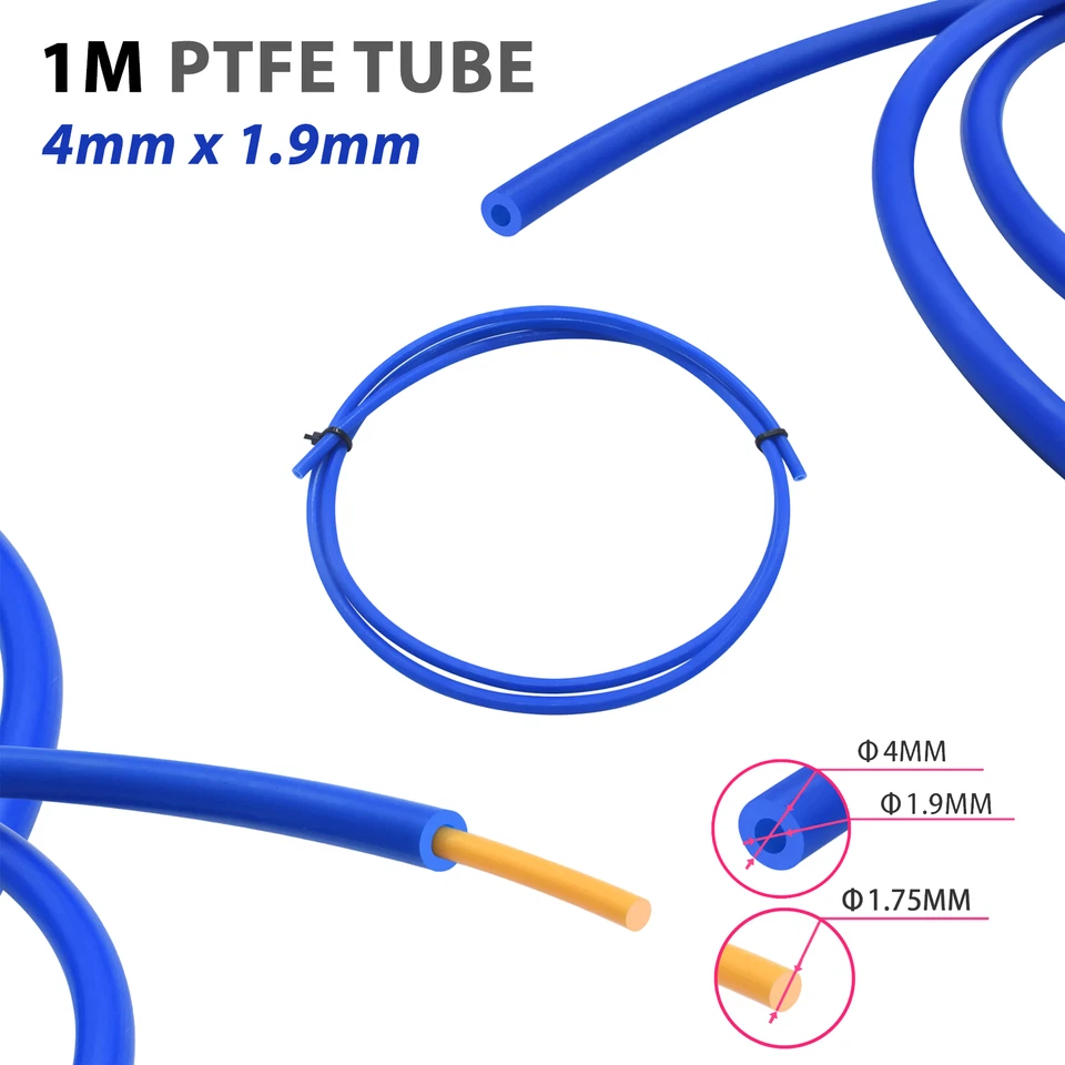 1m Creality CR10 CR 10S PTFE Tube Higher Temperature 1.75mm 3D Printer Capricorn