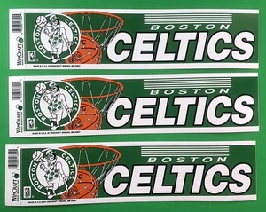 Boston Celtics Bumper Sticker Lot of (3) Windstar Decals 3x - Picture 1 of 3