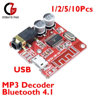 Lot 1/2/5Pcs USB Mini Bluetooth 4.1 Audio Receiver MP3 Decoder Amplifier Board - Image 1 of 4