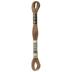 DMC 6-Strand Embroidery Cotton 8.7yd Medium Mocha Beige - Picture 1 of 2
