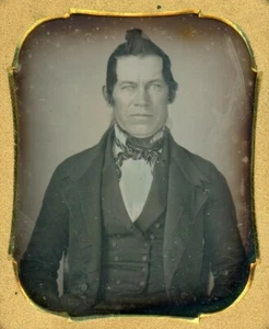 Man With Hair Standing High (1/6 Plate Daguerreotype) - Picture 1 of 5
