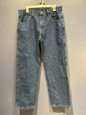 Rustler 32 X 30 Relaxed Fit  Blue Jean NWT Stonewashed Wrangler - Image 1 of 4