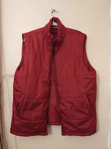 Fila Mens Puffer Red Vest Xl - Picture 1 of 8