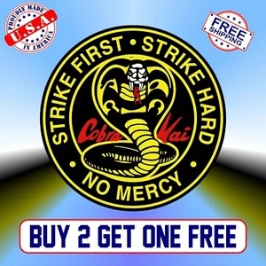 Cobra Kai Vollfarbig Autoaufkleber Vinyl Decal Karate Kid Johnny Lawrence GoGo - Bild 1 von 9