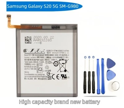 For Samsung Galaxy S20 5G SM-G980 Internal Replacement Battery 4000mAh+tools - Image 1 of 3