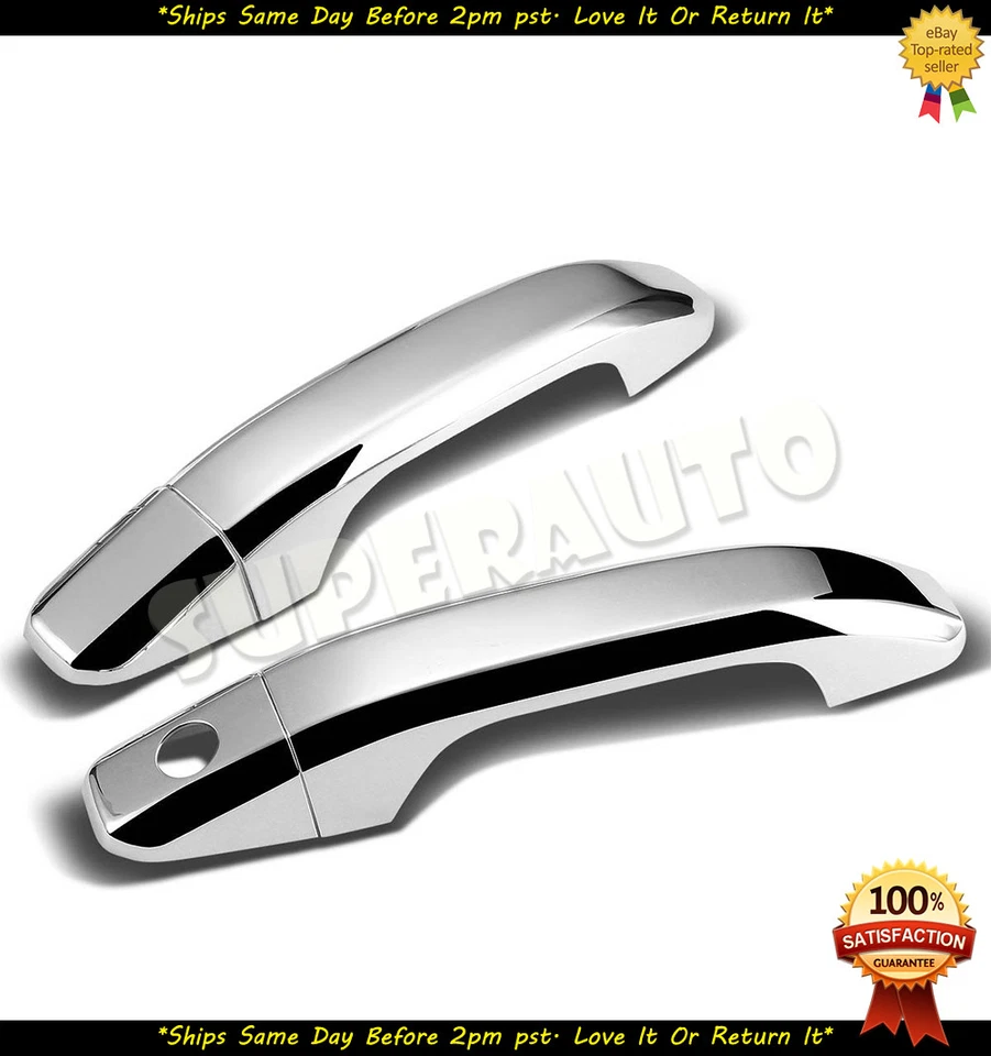 CHROME 2DR HANDLES FOR 2014-2018 CHEVY-SILVERADO-GMC-SIERRA REGULAR CAB ONLY - Изображение 1 из 1