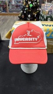 NWOT UNIVERSITY OF LOUISVILLE CARDINALS SNAPBACK CAP HAT STATE LOGO TRUCKER MESH - Picture 1 of 5