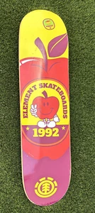 Element Smiling Peace Apple 7.5 Skateboard Deck 1992 - Picture 1 of 6