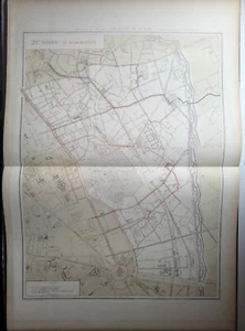 Paris 20 ème - Préfet POUBELLE Très Rare Plan de 1885 - 1/5000 (66,5 x 95 cm) - Bild 1 von 3