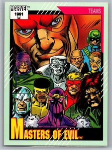 1991 Marvel Teams Impel Trading Cards #157 Masters of Evil Set Break! NM-MT+ - Picture 1 of 2