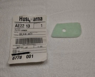 NUEVO OEM Husqvarna Trimmer Desbrozadora Filtro de Aire 530150253 Foto 1 de 2
