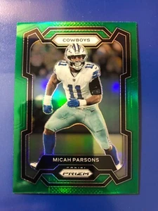 2023 Panini Prizm Green Prizm Parallel Micah Parsons #78 Cowboys - Picture 1 of 2