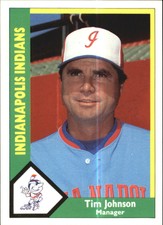 1990 Indianapolis Indians CMC #25 Tim Johnson MG