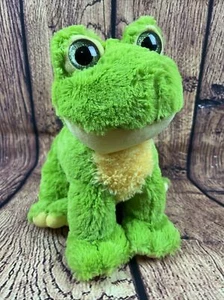 Teddy Mountain 12" Smiling Frog Plush Green + Yellow Sitting Stuffed Toy (2021) - Picture 1 of 13