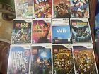 Lot of 12 Children’s Rated “E” Nintendo Wii Games Harry Potter Batman Wipeout