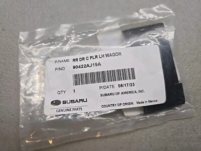 2010-2014 Subaru Outback Left Rear Door Sash Rear Black Out Tape 90422AJ19A - Image 1 of 4