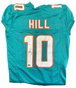 Tyreek Hill signiertes türkisfarbenes individuelles Trikot/Beckett Echtheitszertifikat Auto Delfin Gepard - Bild 1 von 3