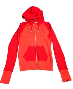 Nike Sportswear Hoodie Womens Medium Full Zip Athletic Sweatshirt Embroidered - Picture 1 of 12