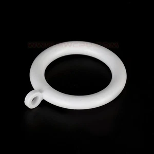 Plastic Curtain Rings Eyelet Poles Hanging Hooks 37mm For Rods Voile Heavy duty - Picture 1 of 5