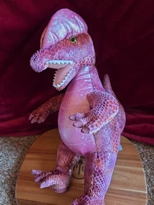 Build a Bear BAB 2009 Lambeosaurus Dinosaur 18" Pink Scales Plush Stuffed Animal - Picture 1 of 4