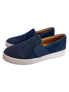 Vionic Splendid Kani Damenschuhe blau Wildleder perforiert Größe 8 bequem Low-Top - Bild 1 von 8