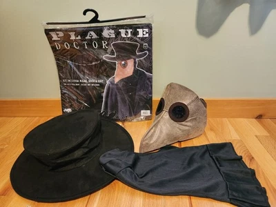 Elope Plague Doctor Kit, Máscara Chapéu Capuz, Fantasia, Halloween, Idades 14+, Adulto - Imagem 1 de 4