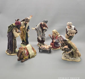 VTG Rare Living Home Holiday Deluxe 8 pc Christmas Nativity Set Large Decor - Picture 1 of 16