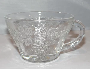 Clear Crystal Glass Cup Indiana Princess Grape Leaf Punch Replacement - Picture 1 of 11