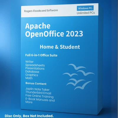 Open Office 2023 Home & Student Edition Full Version DVD Lifetime for Windows PC - Image 1 of 4