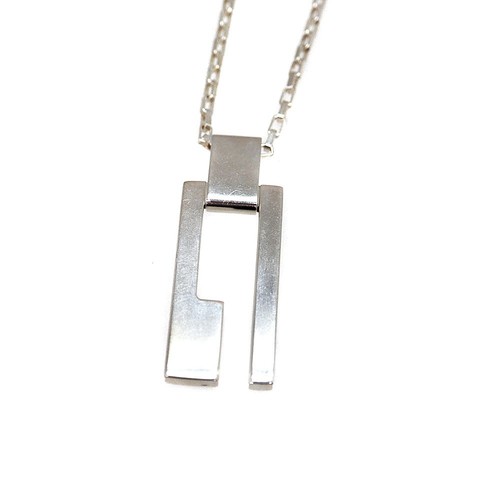 Collana Gucci Ritaglio G SV925 Argento Unisex
