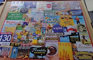 I Love Texas by Girard White Mountain Puzzle 1000 Piece Jigsaw Complete in Box - Picture 1 of 6