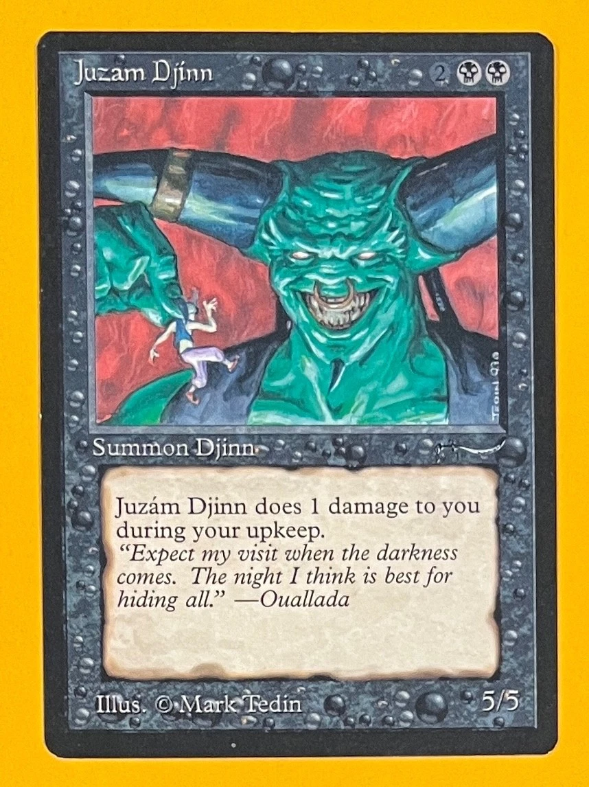 Juzam Djinn MTG マジックザギャザリング　oversized Juzam Djinn - Arabian Nights - Magic: The Gathering - TCGplayer.com