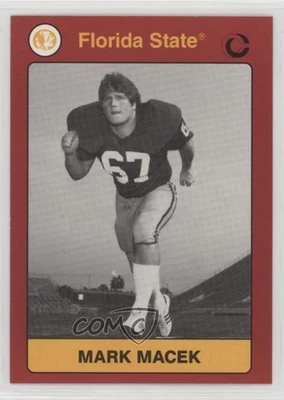 1991 Collegiate Collection Florida State Seminoles Mark Macek #161 - Image 1 of 2