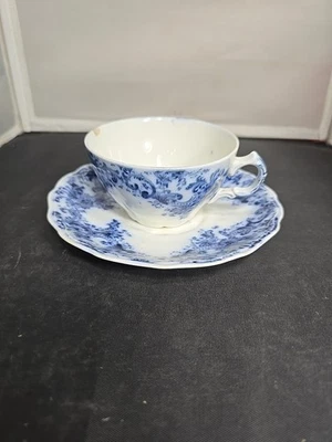 Vintage John Maddock Sons Cup Saucer Set Belfort England Royal Vitreous China 70 - image 1 of 4