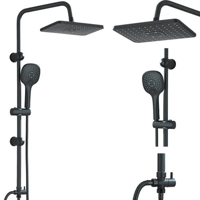 Duschsystem Duscharmatur Edelstahl Duschset Regendusche mit Handbrause Duschkopf - Bild 1 von 4