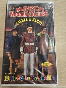 March of The Wooden Soldiers 1991 VHS Tape Laurel Hardy Original Movie Colorized - Picture 1 of 2