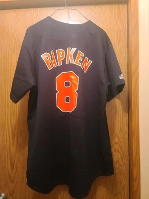 Camiseta de colección Cal Ripken Jr Majestic XL hecha en los EE. UU. Grandes Ligas de béisbol Foto 1 de 4