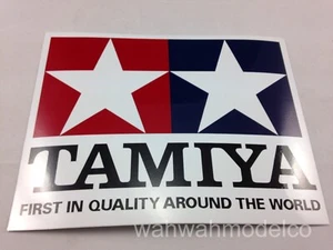 ORIGINAL TAMIYA 66747 Large Clear Coat Logo Sticker Decal 150mm x 200mm NEW - Picture 1 of 2