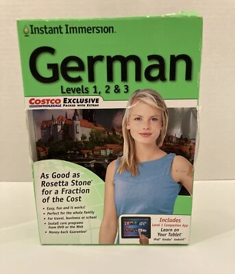 Instant Immersion Language Software German Levels 1 2 3 and 5 User edition - Image 1 of 3