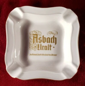 Vintage 1983? Asbach Uralt Keramik Aschenbecher von Heinrich Co. Deutschland. 5,5" quadratisch - Bild 1 von 7