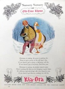 Vintage KIA-ORA Orange Fruit Juice Advert : Original 1951 Print - Picture 1 of 1