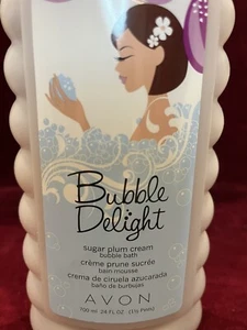 Avon Bubble Delight Bubble Bath Sugar Plum Cream 24 fl. oz. Factory Sealed - Picture 1 of 4