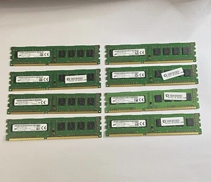 8x MICRON 4GB PC3-12800U NON EEC DESKTOP RAM MT8JTF51264AZ-1G6E1 Sale for 8 rams - Picture 1 of 2
