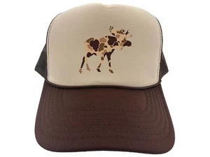 MOOSE HUNTER HAT, Camo Moose, OTTO HAT, MESH BACK, ADJ SNAPBACK TRUCKER CAP - Bild 1 von 20