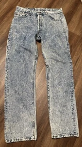 Vintage 1988 Levis 501 Acid Wash Jeans USA Made Men’s 36x32 - Picture 1 of 13