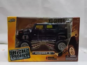 Jada Toys 1:24 Hummer H2 camion sollevato alto profilo nero nuovo scatola non aperta - Foto 1 di 4