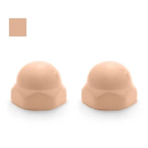 American Standard Replacement Ceramic Toilet Bolt Caps Set of 2 - BERMUDA CORAL - Picture 1 of 1